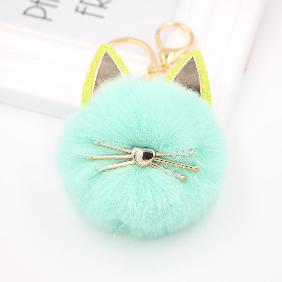 Wholesale Artificial Fur Cat Fur Ball Key Chain